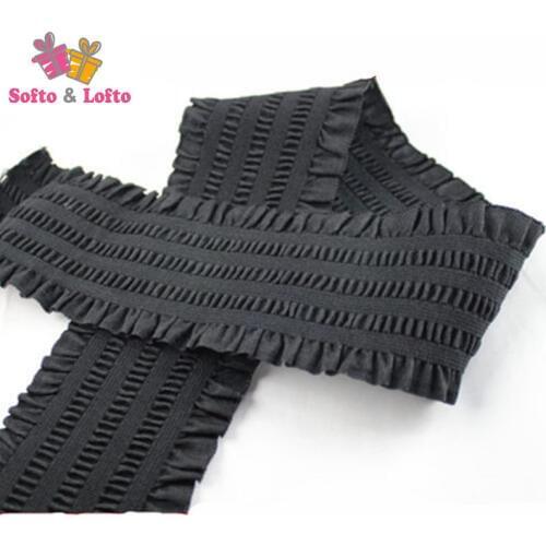 Free shipping 7.5cm Wide lace Elastic Bands belt DIY Skirt accessories lace jacquard elastic waistband with elastic rubber band