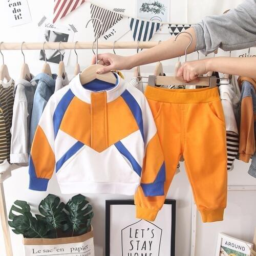 Baby Boys Autumn Clothes Newborn Two Pieces Jacket + Pants Childrens Zipper Sports Suit Clothing Sets for Boys Girls Clothes