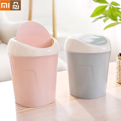 XIAOMI Youpin Mini Waste Bin Desktop Garbage Trash Can Home Office Table Wastebasket Dustbin Basket Home Sundries Barrel Box