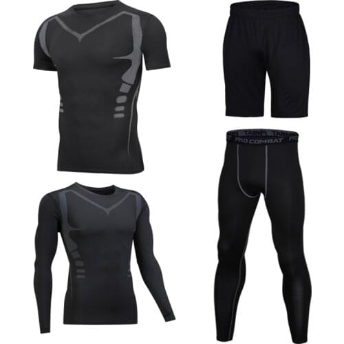 Jogging Man Tracksuit Mens Sports Suits Fitness Training Jogging Yoga Sets Gym Sports Suits Compression Running Mens Tracksuit