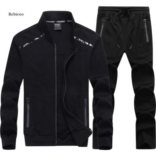 Plus Size Mens Suit Baseball Collar Plus Size Youth Men Sweatpants 8Xl 7Xl Tracksuit Men Outfit Set Sweatsuits Set