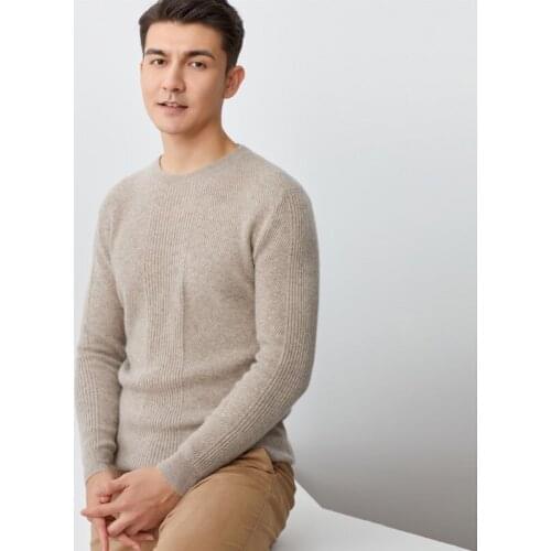 Mens winter o cashmere casual autumn oversized knitted pullover soft fashionable sweater long-sleeved knit 100% cashmere