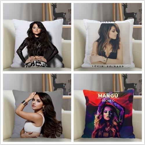 Musife Becky G Pillowcase Custom Square Pillow Cover Case Zipper Pillowcase 35*35,40*40,45*45cm Drop Shipping