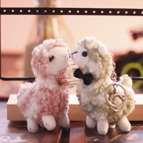 New Cute Exquisite little sheep doll plush toy soft pretty keychain Pendant baby Soothing doll christmase interesting gift