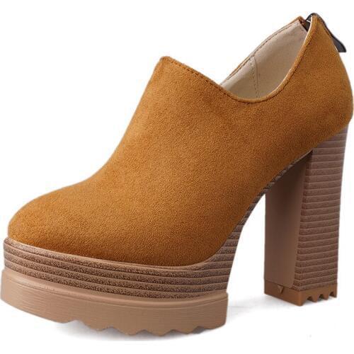 New super high fashion footwear 19 years in early spring with thick with waterproof table size 32 to 42 yards single shoes