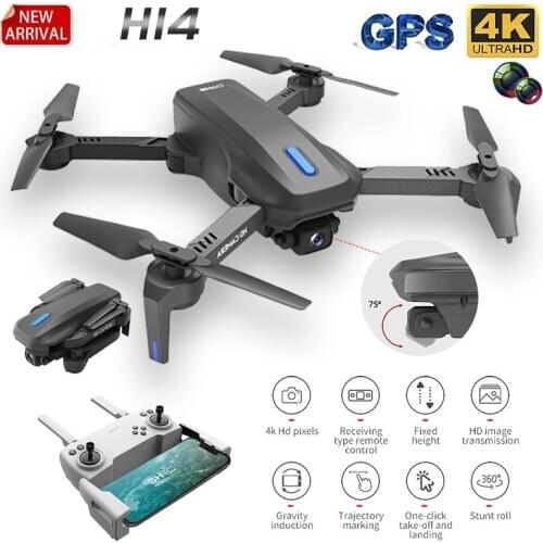 New Arrival H14 GPS Quadcopter 5G WIFI FPV Drone HD 4K Profissional Camera Height Hold Mode Gesture Photo Video Foldable Drones