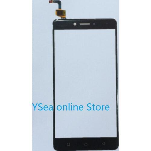 New 5.5" Black Front Panel Touch Screen For Lenovo K6 Note Digitizer Sensor Mobile Phone Glass Display Replacement