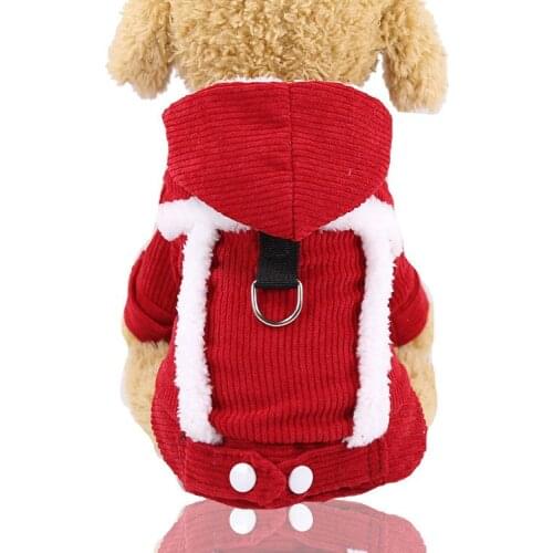 Dog Clothes Double Pillow Top Warm Corduroy Cotton Wool Cat Clothes Pet Clothes Cotton Autumn and Winter Products Dog Clothing
