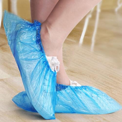 1000/Pcs Disposable Shoe Cover-Disposable film sanitary boot cover, suitable for home, workplace, indoor carpet floor protection