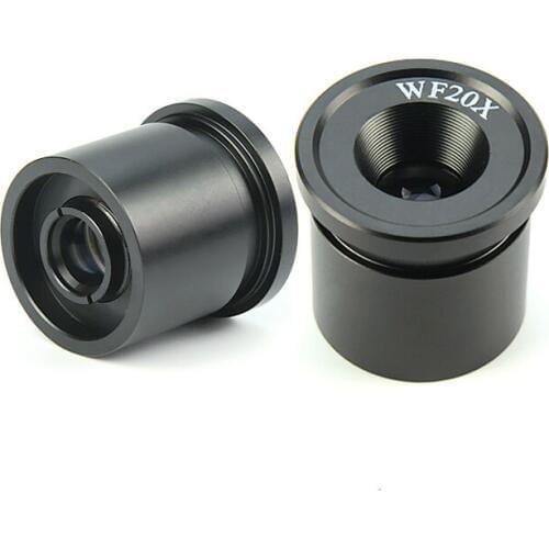 Microscope Eyepiece WF20X/10mm Optical Lens Eyepiece for Stereo Microscope with Mounting Size 30.5mm