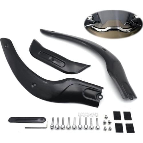 Aftermarket free shipping motorcycle parts Windshield Windscreen Trim Chrome For 04-13 Harley davidson CVO Road Glide Ultra FLTR