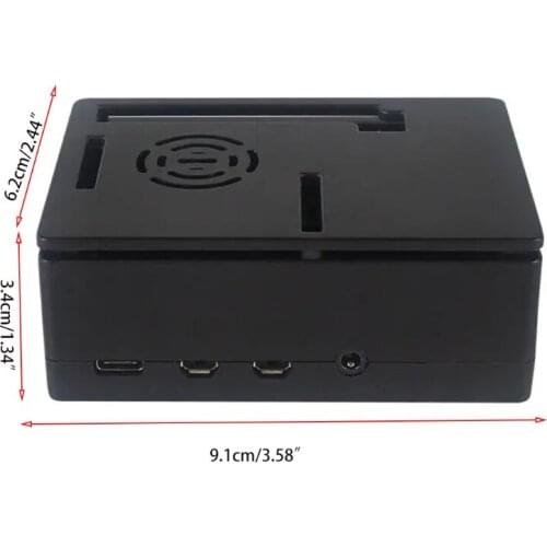 P82F 3.5 Inch Touch Screen 480*320 LCD Display ABS Case Protective Cover Shell for Raspberry Pi 4 Model B