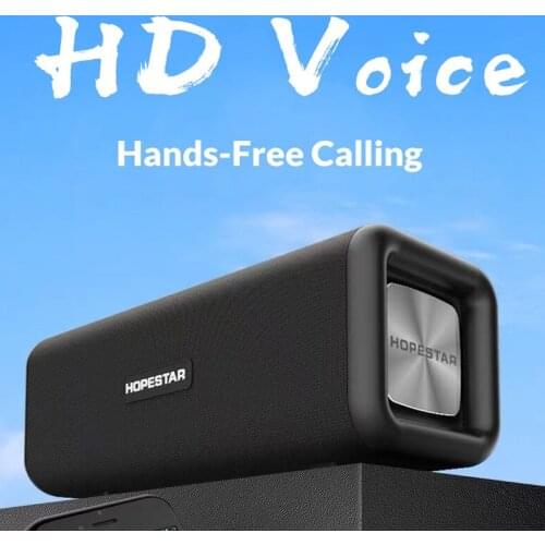 HOPESTAR T9 Portable Bluetooth Speaker High-Power Column Subwoofer External Antenna TWS Intercom Music Center Waterproof FM TF
