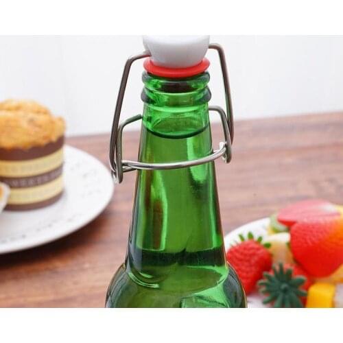 Stainless Steel Reusable Silicone Seal Swing Caps Flip Bar Beer Stoppers Stopper For Home Top Bottle W9M7