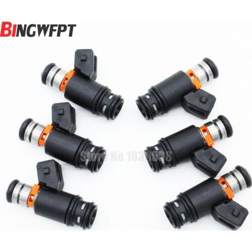 6pcs/lot IWP022 FOR VW Volkswagen AFP VR6 2.8 AES Euro Van Golf Jetta Fuel Injector 805000348303 021906031D