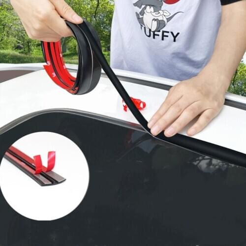 Auto Sunroof Seal Strip EPDM Noise Insulation Weatherstrip Soundproof Sealing Rubber Strip Trim Auto Rubber Seals Car