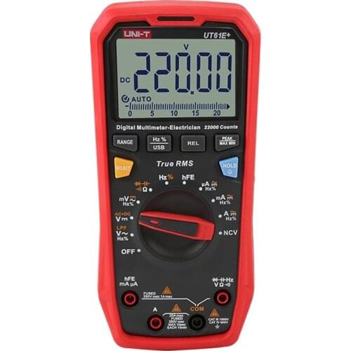 UT61E+/B+/C+ Intelligent Digital Multimeter True RMS high-precision electrician maintenance universal meter