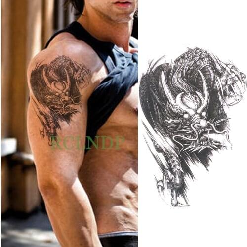 Waterproof Temporary Tattoo Sticker Buddhism prajna tatto flash tatoo fake tattoos Large Size for women men body art