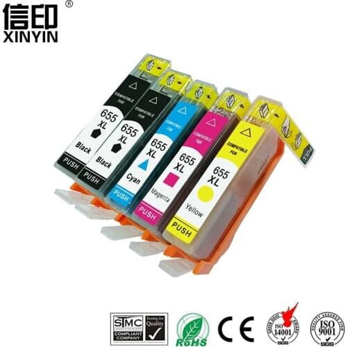 XColor 5PK 655XL HP655 hp 655 hp655xl Brand new compatible ink cartridges for HP Deskjet 3525/4615/4625/5525/6520 printer