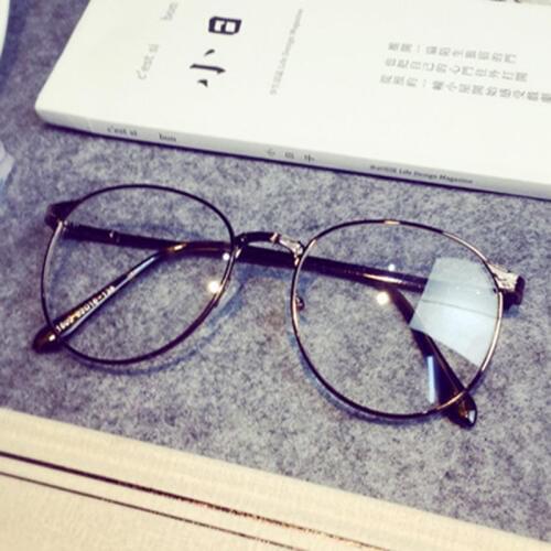 New Retro Round Antique Glasses Frames Male Full Frame Metal Gray Clear Lens Frames for Women Optical Glasses UV oculos