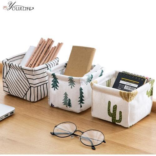 OYOURLIFE 1pc Desktop Storage Basket Stationery Toy Cosmetic Jewelry Sundries Storage Basket Underwear Sock Organize Holder