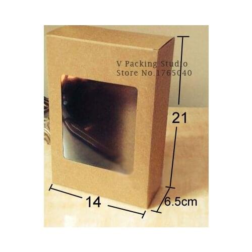 14x6.5x21cm,Paper Box with Window Bakery Cake Gift Packaging Box Carton Box ,can be print your logo. 100pcs/lot