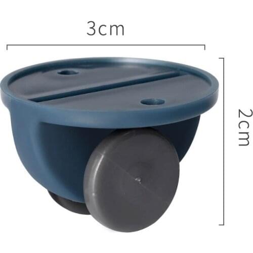 4pcs/set Adhesive Pulley Bottom Shelf Storage Box Sorting Boxes Caster Bottom Pulley Home Storage Tool Accessiories