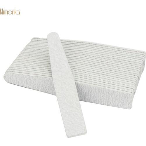 50Pcs Nail File For Manicure Acrylic Nail Polish Buffers 100/180 UV Gel Sanding Block Files Nail Art Salon Tools Kit
