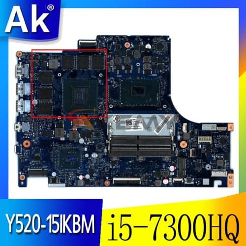 Akemy For Lenovo Y520-15IKBM Laptop Motherboard DY520 NM-B391 Motherboard CPU i5-7300HQ GPU GTX1060 Tested 100% Work