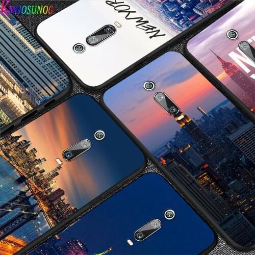 Bright Black Cover New York City For Xiaomi Redmi 10X 9C 9A 9 GO K20 8A 8 7A 7 S2 6A 6 5 4X Pro 5G Phone Case
