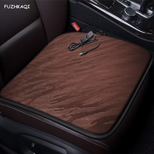 FUZHKAQI 12V Heated car seat cover for Mazda all models CX-7 CX-5 cx4 CX-3 mazda 6 3 626 323 M2 Winter Pad Cushions car seats