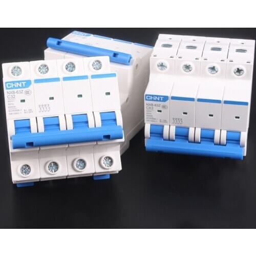 CHNT CHINT NXB-63 4 P 1A 2A 3A 6A 10A 16A 20A 25A 32A 40A 63A 230 V 380 V Circuito Em Miniatura disjuntor MCB NOVO DZ47