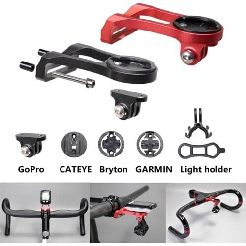 Bicycle Computer Holder Stem Extension Mount Aluminum Alloy Extender Adapter Garmin/Bryton/Cateye Bike Computer Stand