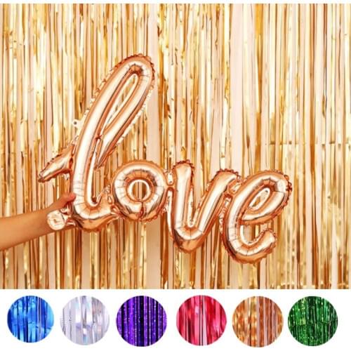 2M Rainbow Backdrop Foil Curtains Photography Background Supplies Birthday Party Decoration Adult Christmas And Wedding Decor