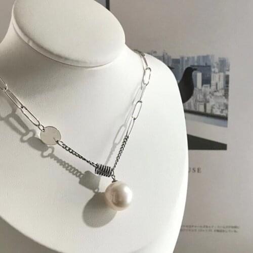 Nice Quality 925 Sterling Silver Necklace Findings Jewelry Base Settings Mountings Parts for Akoya Edison Pearls Coral Jade