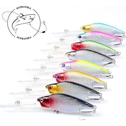 115mm/9.2g Artificial Minnow Anti-Corrosion Bionic Plastic Fishing Bait 3D Eyes Diving Depth: 0.6-1.8M Fishing Lure Hard Bait
