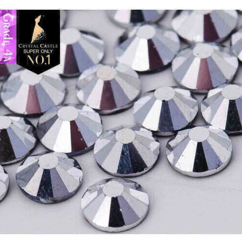 Crystal Castle 4A glass flatback rhinestone Labrador non hot fix crystal none glue no hotfix strass rhinestones for nail