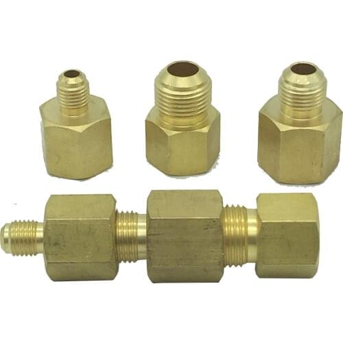 Male SAE flare X female SAE flare brass unions is used for diameter changes in oil return & liquid pipelines in refrigeration