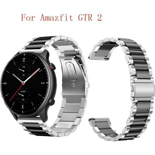 Metal Stainless Steel Strap for Xiaomi Huami Amazfit GTR 47mm 42mm Bracelet Wrist Band for Huami Amazfit GTS Bip Youth Watchband