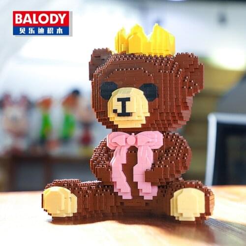 Balody Mini Blocks Cute Dog Model Plastic Building Toy Big Size Schnauzer Figures Brinquedos for Children Present Lovely Gifts