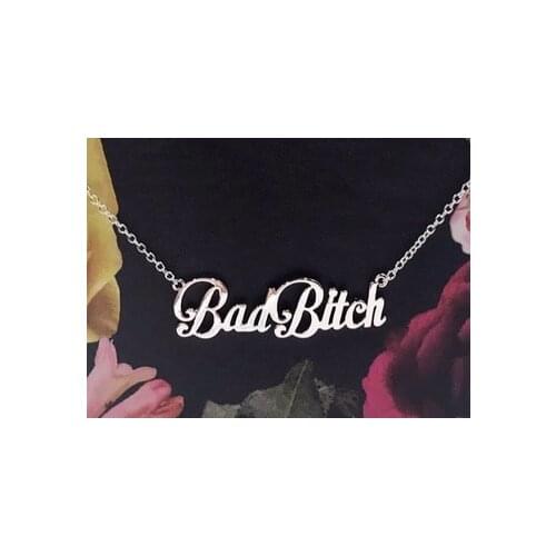 Stainless Steel Bad Bitch Necklace Best Friend