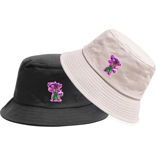 JOJOS Bizarre Adventure Bucket Hat Casual Teenger Fisherman Hat Outdoor Cap Boonie Hat Summer Sun Cap Beach Hat Hip Hop Cap