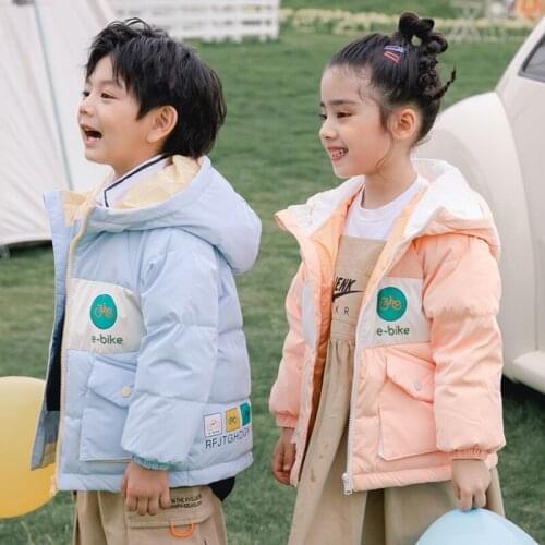 2021 Autumn Winter Children Down Jacket Baby Girl Clothes kids jacket for Boy Thicken Girl Snowsuit Parkas Boys Clothing 2-8Y