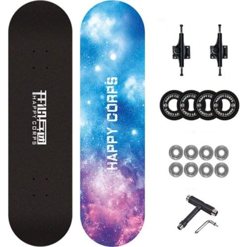 Skateboard 31" Concave 8-Layer Maple Board High-Strength Alloy Bracket ABEC-9 Bearing Skateboard Tool for Kids Beginner
