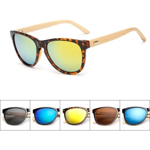 Bamboo Sunglasses Men Wooden Sunglasses Women Brand Designer Mirror Original Wood Sun Glasses retro de sol masculino