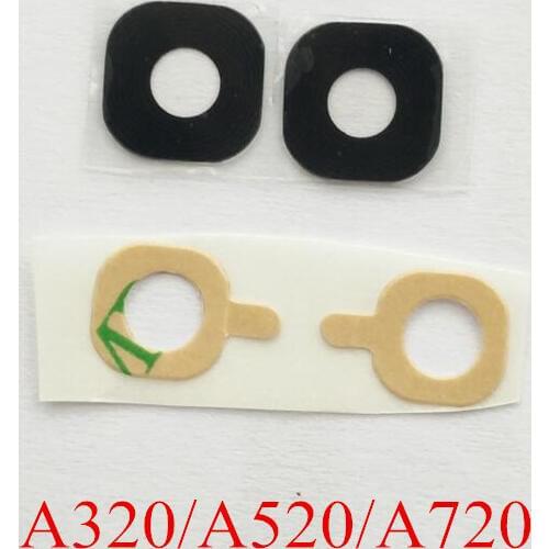Wholesale Price 50PCS/Lot Back Camera Glass Lens with Sticker for Samsung Galaxy A320 A520 A720/ A3 A5 A7 2017