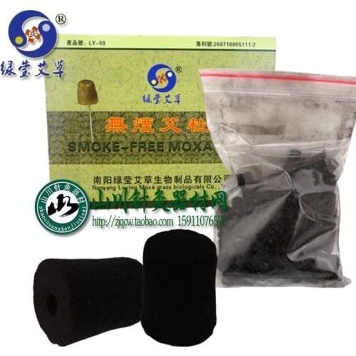 100 pcs smoke-free moxa cone 10*10mm smokeless warm needle acupuncture&moxibustion massage moxa stick