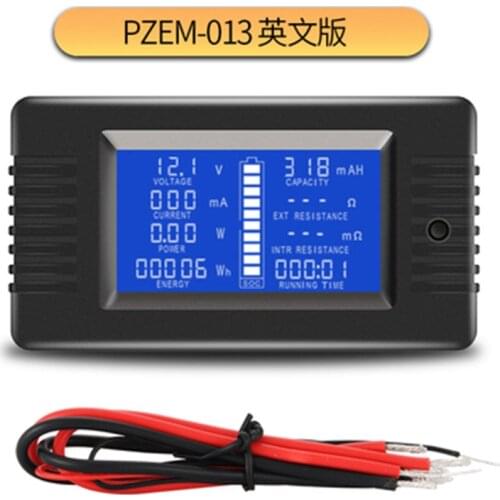 PZEM-013 0-200v 0-10A Digital Battery Tester Tестер Ammeter Voltmeter Power Energy Impedance Resistance Capacity Watt Meter