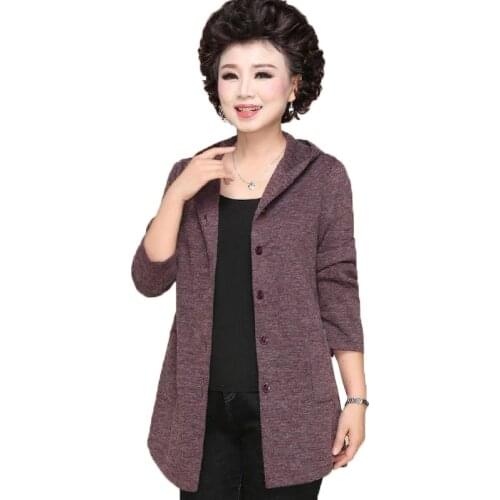 New Womens Trench Coat Middle-Aged Mothers Spring Autumn Coat Thin Single-breasted Hooded Windbreaker Outerwear Female Plus 5X