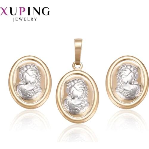 Xuping Fashion Elegant Set for Girls Women Charm Popular Style High Quality Imitation Jewelry Sets Christmas Gifts 61658